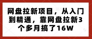网盘拉新项目,从入门到精通,靠网盘拉新3个多月搞了16W-搞机圈
