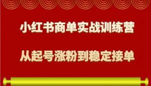 小红书商单实战训练营，从0到1教你如何变现，从起号涨粉到稳定接单，适合新手-搞机圈