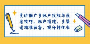 竞价推广多账户投放与获客技巧,账户搭建,多渠道精准获客,提升转化率-搞机圈