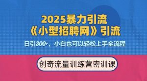 2025最新暴力引流方法，招聘平台一天引流300+，日变现多张，专业人士力荐-搞机圈