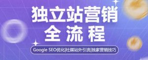 独立站营销全流程，Google SEO优化，社媒站外引流，独家营销技巧-搞机圈