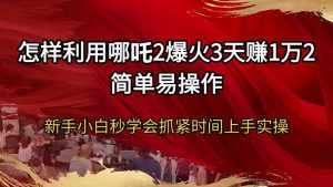 怎样利用哪吒2爆火3天赚1万2简单易操作新手小白秒学会抓紧时间上手实操-搞机圈