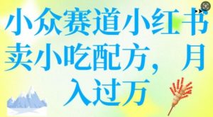 小众赛道小红书卖小吃配方，操作简单，月入过W-搞机圈