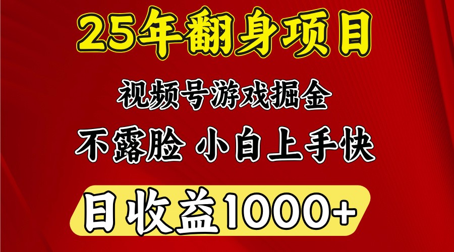 一天收益1000+ 25年开年落地好项目-搞机圈