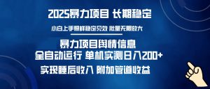 暴力项目舆情信息：多平台全自动运行 单机日入200+ 实现睡后收入-搞机圈