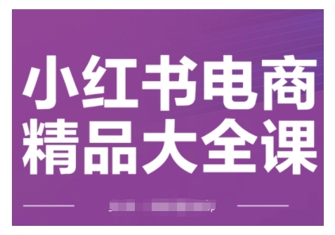 小红书电商精品大全课,快速掌握小红书运营技巧,实现精准引流与爆单目标,轻松玩转小红书电商(更新2月)-搞机圈