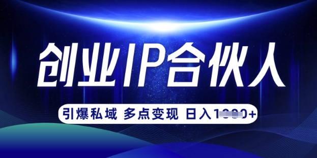云帆·创业ip合伙人打造3.0，从0到1教你做网创，实现月入过W-搞机圈