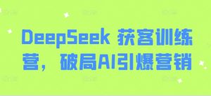 DeepSeek 获客训练营，破局AI引爆营销-搞机圈