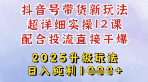 2025全新升级抖音带货玩法，一天纯利四位数，从剪辑到选品再到发布投流，超详细玩法揭秘-搞机圈