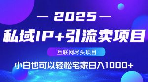 私域IP+引流卖项目，小白也可以做到轻松宅家日入1000+-搞机圈