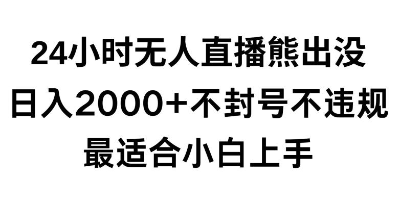 快手24小时无人直播熊出没，不封直播间，不违规，日入2000+，最适合小白上手，保姆式教学【揭秘】-搞机圈