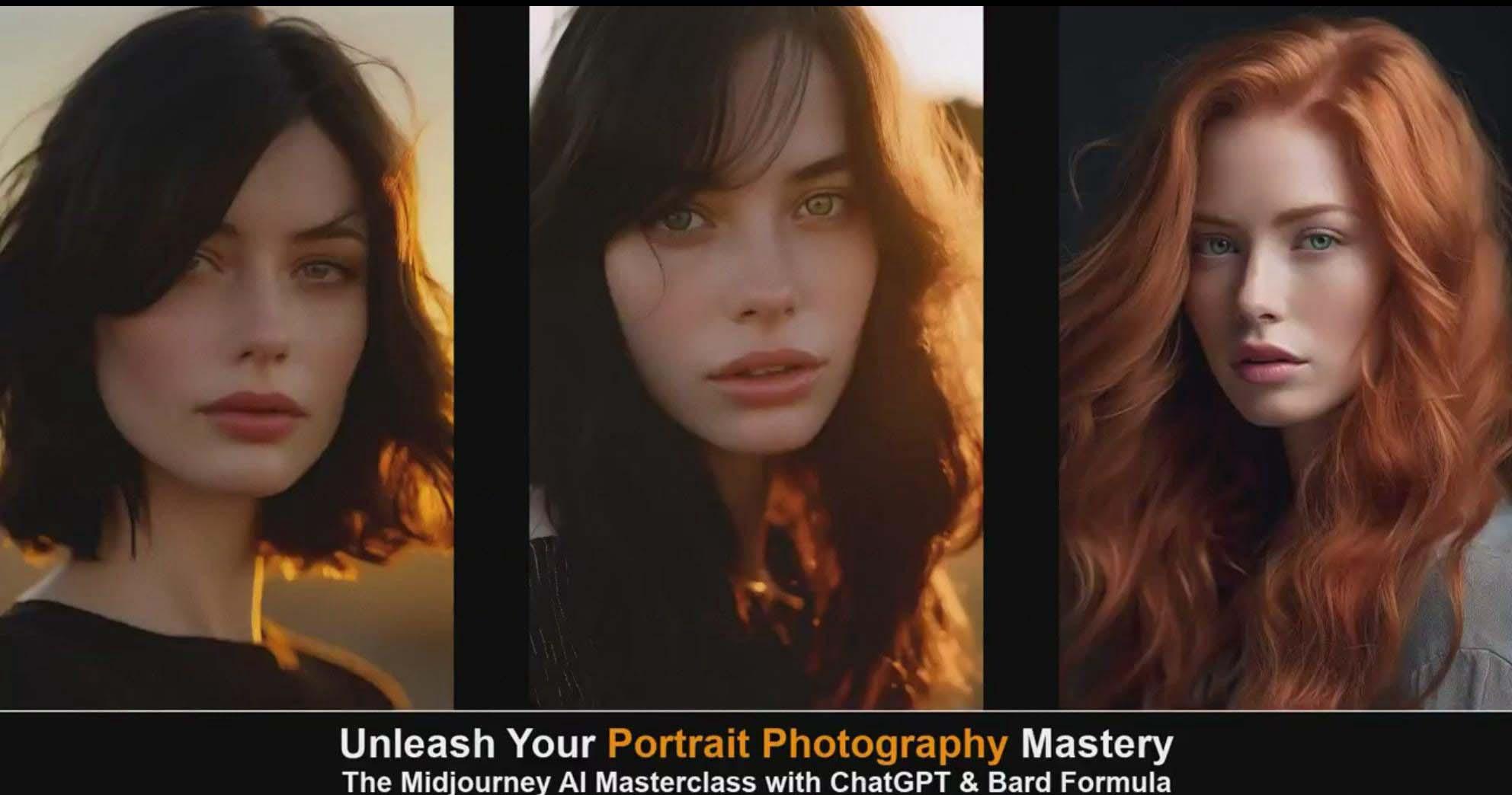 图片[3]-(9312期)Midjourney v5 ChatGPT 和 Bard AI人工智能人像摄影大师班-15节-中英字幕-搞机圈