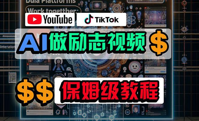 利用AI制作励志视频，在YouTube和TikTok赚钱，小白可做(附工具-搞机圈