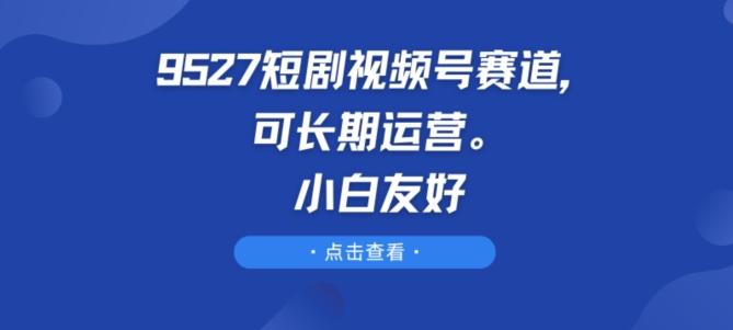 9527短剧视频号赛道，可长期运营，小白友好【揭秘】-搞机圈