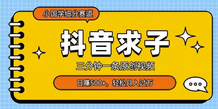 小国学细分赛道，三分钟一条原创视频，日赚500+，可矩阵复制-搞机圈