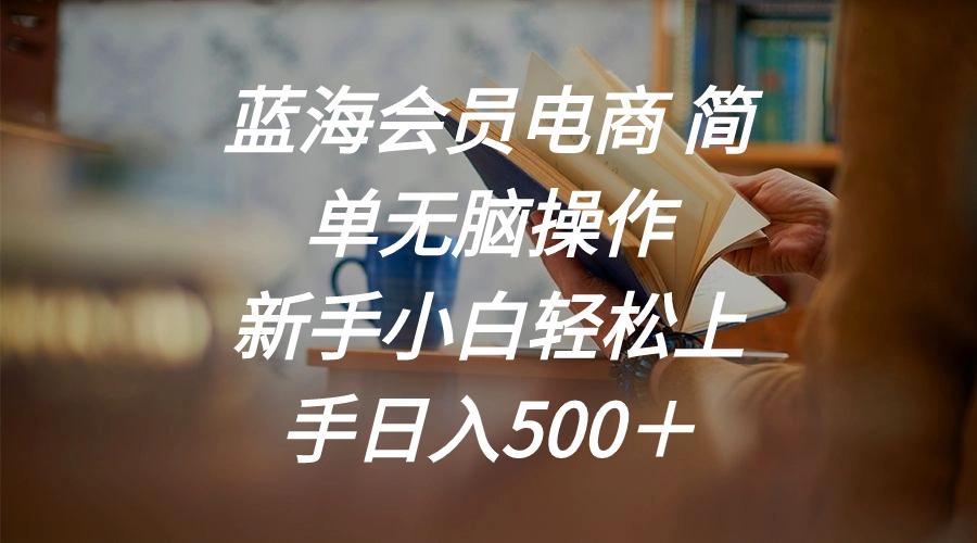 蓝海会员电商 简单无脑操作 新手小白轻松上手日入500＋-搞机圈