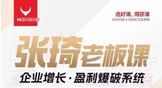 【组合课】张琦张琦老板企业增长·盈利爆破系统（直播专享）-搞机圈