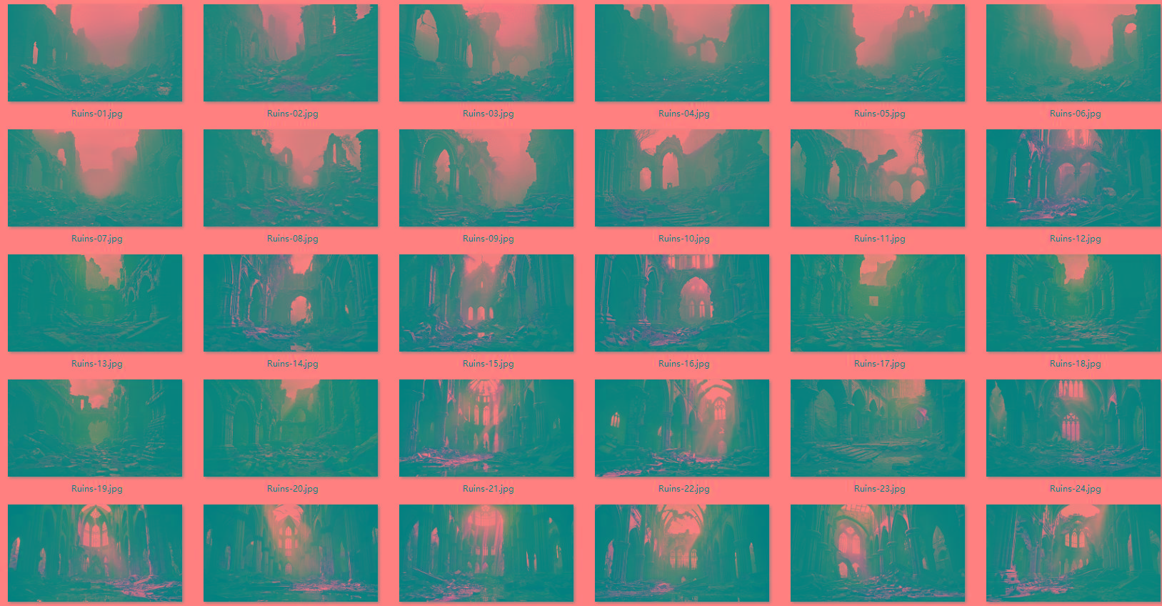 1600张科幻外星恐怖战争废墟环境背景 5K高清图片素材-搞机圈