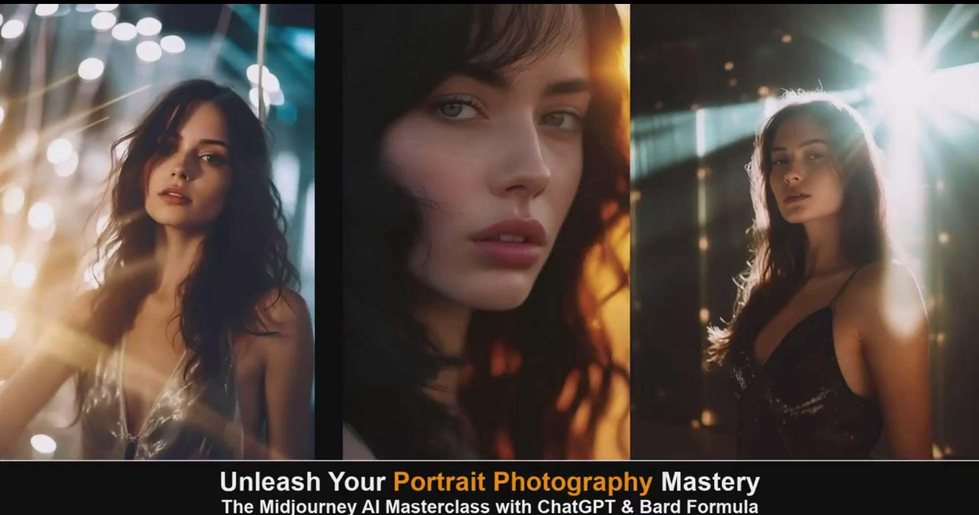 图片[6]-(9312期)Midjourney v5 ChatGPT 和 Bard AI人工智能人像摄影大师班-15节-中英字幕-搞机圈