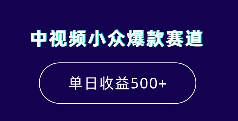 中视频小众爆款赛道，7天涨粉5万+，小白也能无脑操作，轻松月入上万【揭秘】-搞机圈