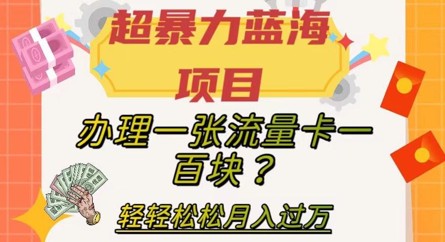超暴力蓝海项目，办理一张流量卡一百块？轻轻松松月入过万，保姆级教程【揭秘】-搞机圈