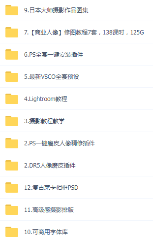 某宝买的杂乱PS LR教程预设摄影-搞机圈