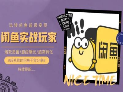 手把手教你0到1系统玩转闲鱼变现，爆款思维/超级曝光/超高转化-搞机圈