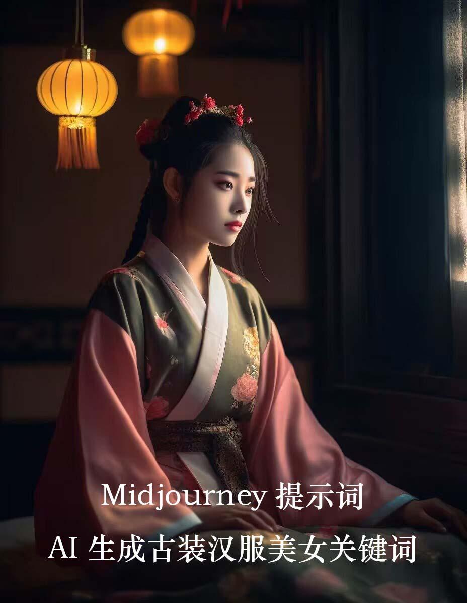 Midjourney关键词-AI生成中国风古装汉服美女人像提示关键词-搞机圈