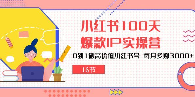 小红书100天-爆款IP实操营，0到1做高价值小红书号 每月多赚3000+(16节-搞机圈