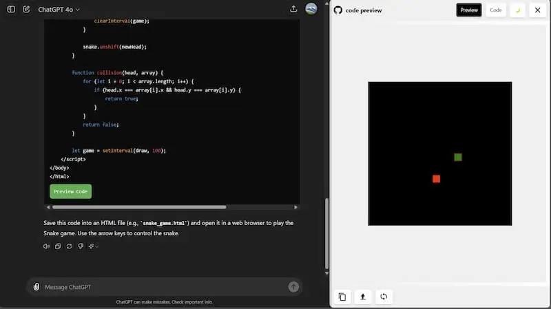ChatGPT Code Preview｜AI编程预览工具-搞机圈