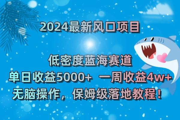 (8545期)2024最新风口项目 低密度蓝海赛道，日收益5000+周收益4w+ 无脑操作，保…-搞机圈