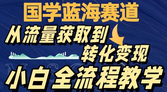 国学蓝海赛道，从流量获取，到转化变现，全流程教学-搞机圈