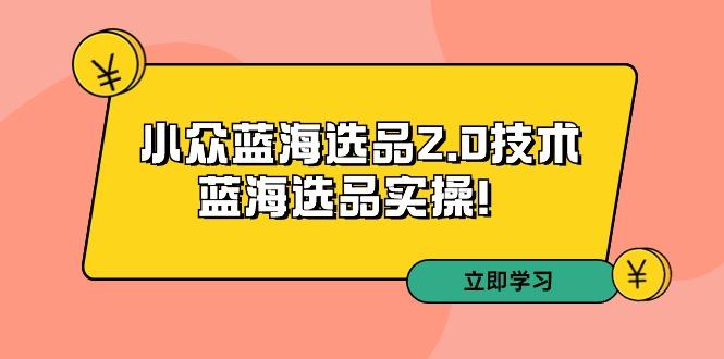 拼多多培训第33期：小众蓝海选品2.0技术-蓝海选品实操！-搞机圈
