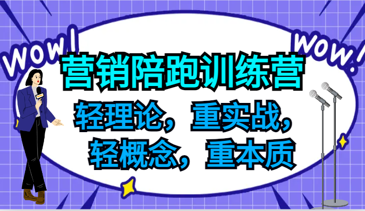 营销陪跑训练营，轻理论，重实战，轻概念，重本质，适合中小企业和初创企业的老板-搞机圈