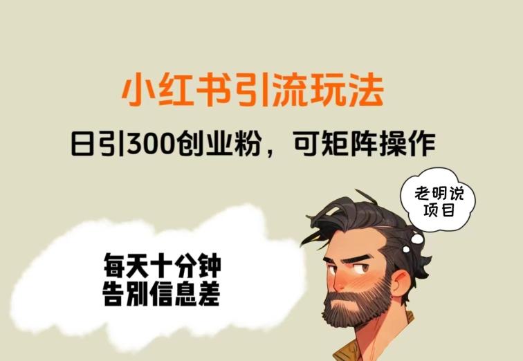 靠小红书视频日印300粉，两分钟一个视频轻松矩阵-搞机圈