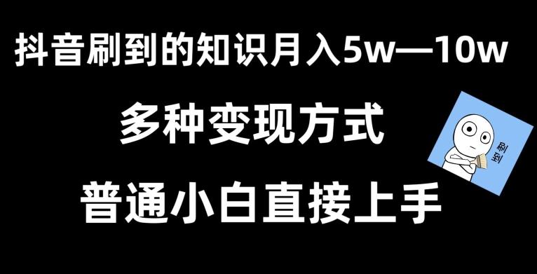 抖音刷到的知识，每天只需2小时，日入2000+，暴力变现，普通小白直接上手【揭秘】-搞机圈