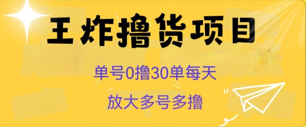 王炸撸货项目，单号0撸30单每天，多号多撸【揭秘】-搞机圈
