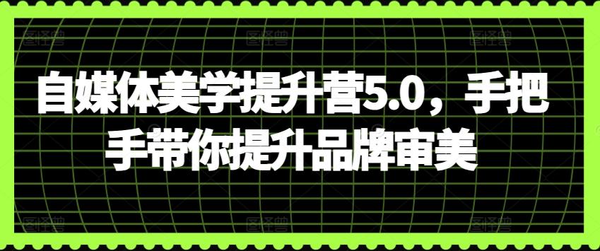 自媒体美学提升营5.0，手把手带你提升品牌审美-搞机圈