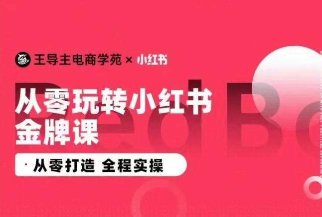 王导主·小红书电商运营实操课，​从零打造  全程实操-搞机圈