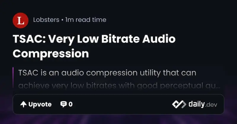 TSAC ｜音频压缩-搞机圈