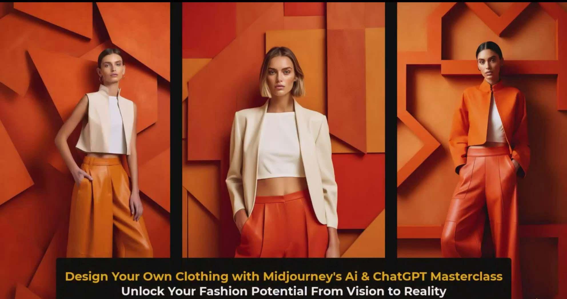 图片[3]-利用 Midjourneys Ai 人工智能设计自己的服装AI大师班-10节课-中英字幕-搞机圈