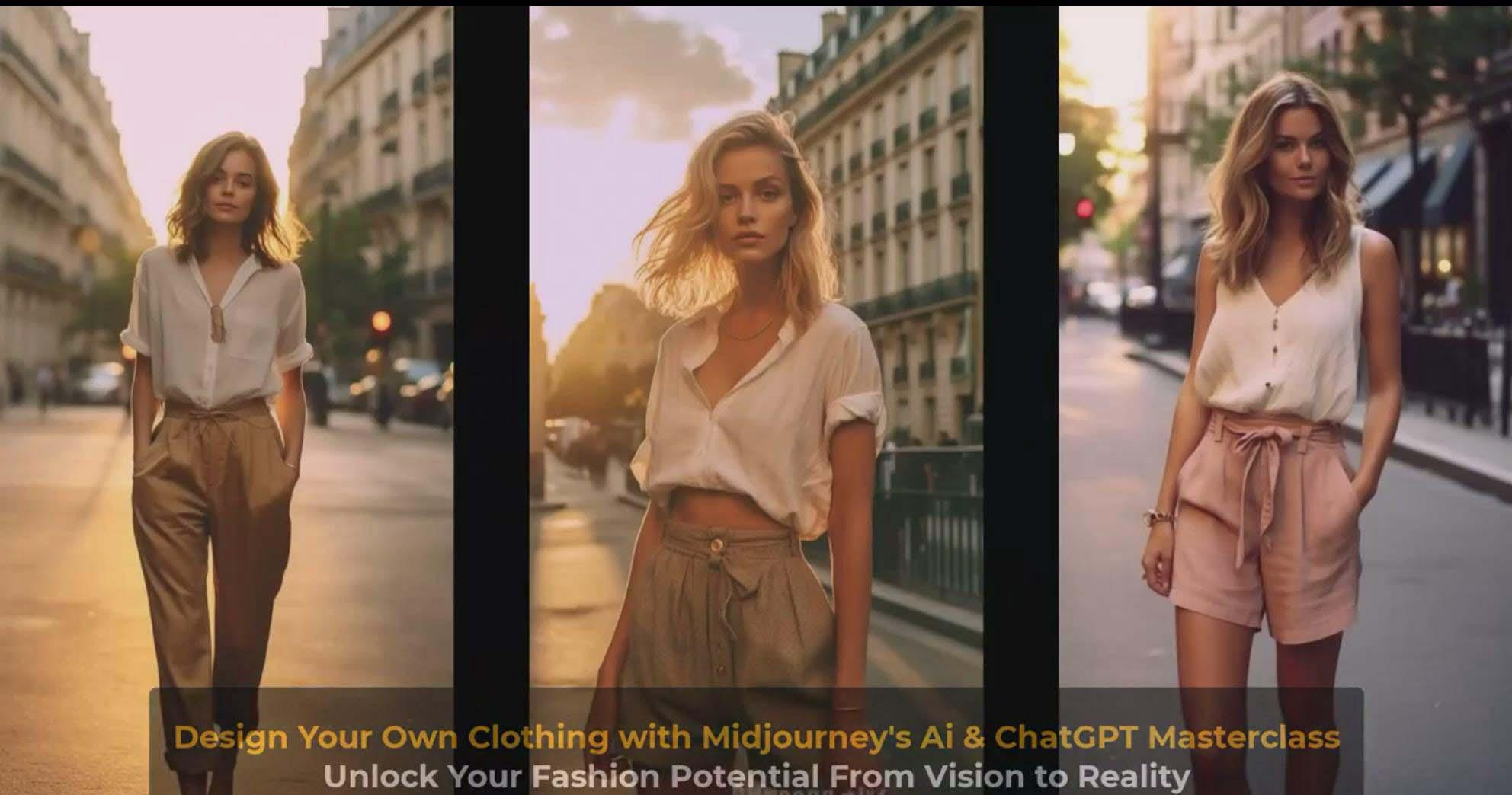 图片[9]-利用 Midjourneys Ai 人工智能设计自己的服装AI大师班-10节课-中英字幕-搞机圈