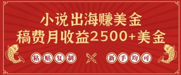 小说出海赚美金，稿费月收益2500+美金，仅需chatgpt粘贴复制，新手也能玩转【揭秘】-搞机圈