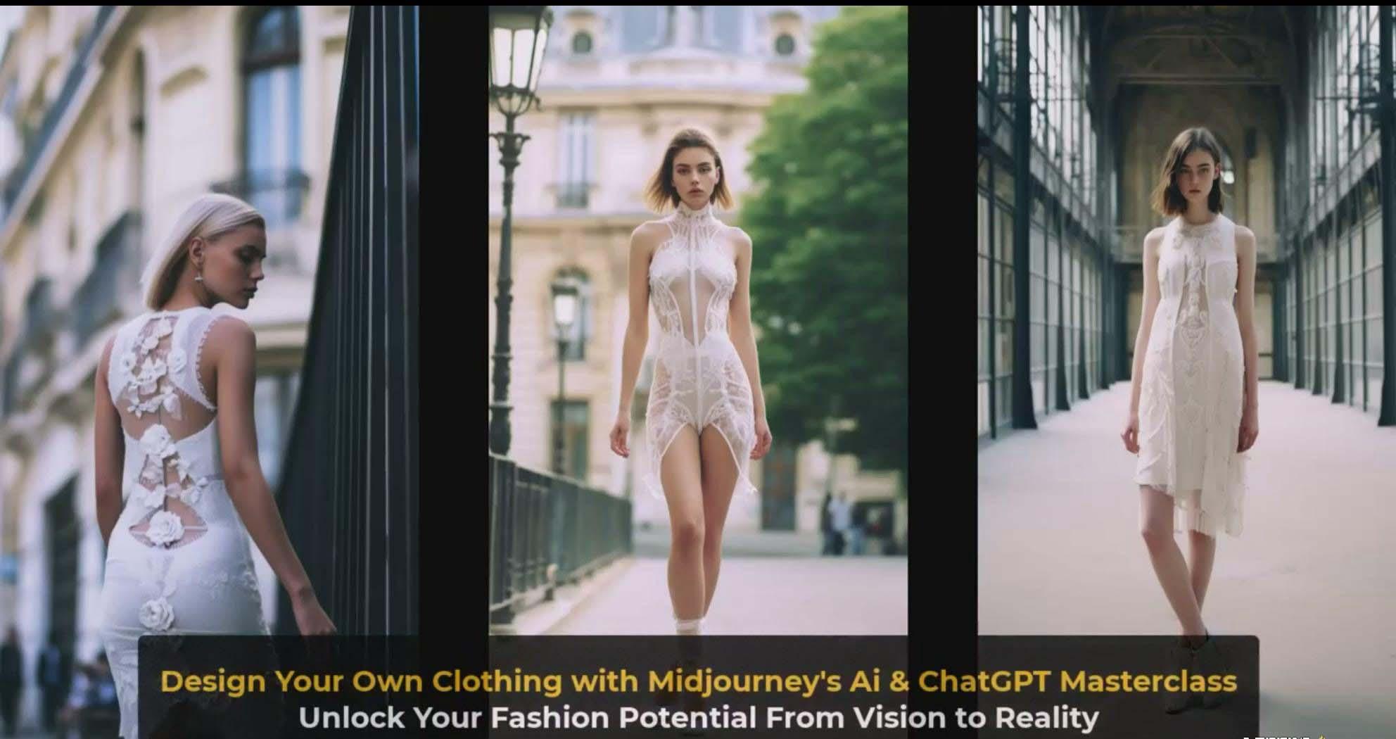 图片[4]-利用 Midjourneys Ai 人工智能设计自己的服装AI大师班-10节课-中英字幕-搞机圈