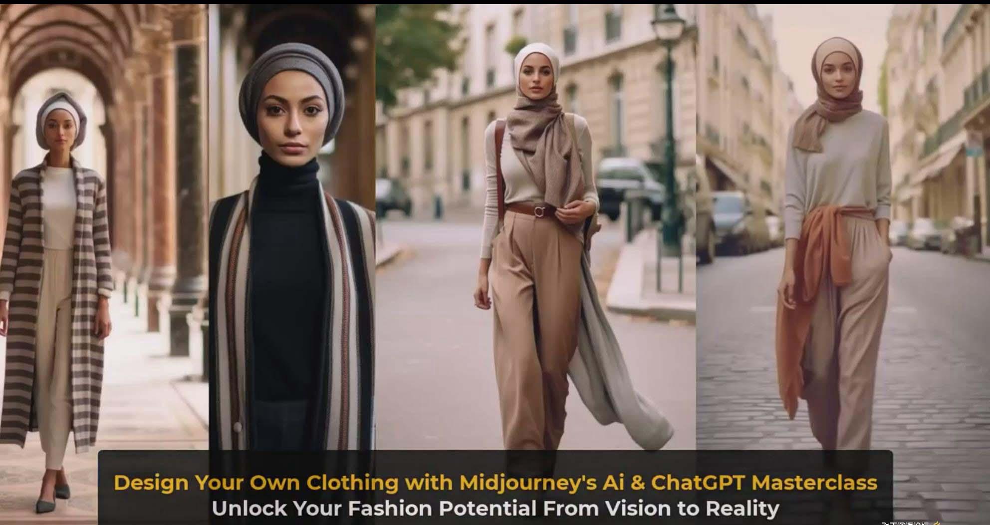 图片[10]-利用 Midjourneys Ai 人工智能设计自己的服装AI大师班-10节课-中英字幕-搞机圈