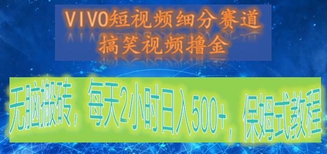 VIVO短视频细分赛道，搞笑视频撸金，无脑搬砖，每天2小时日入500+，保姆式教程-搞机圈