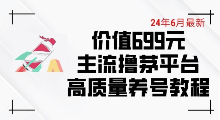 6月最新价值699的主流撸茅台平台精品养号下车攻略【揭秘】-搞机圈
