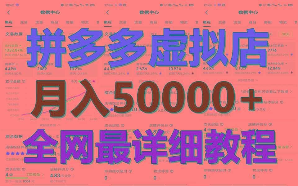 拼多多虚拟电商训练营月入50000+你也行，暴利稳定长久，副业首选-搞机圈