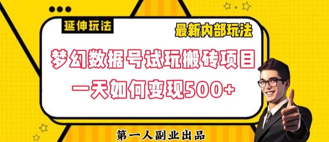 数据号回归玩法游戏试玩搬砖项目再创日入500+【揭秘】-搞机圈